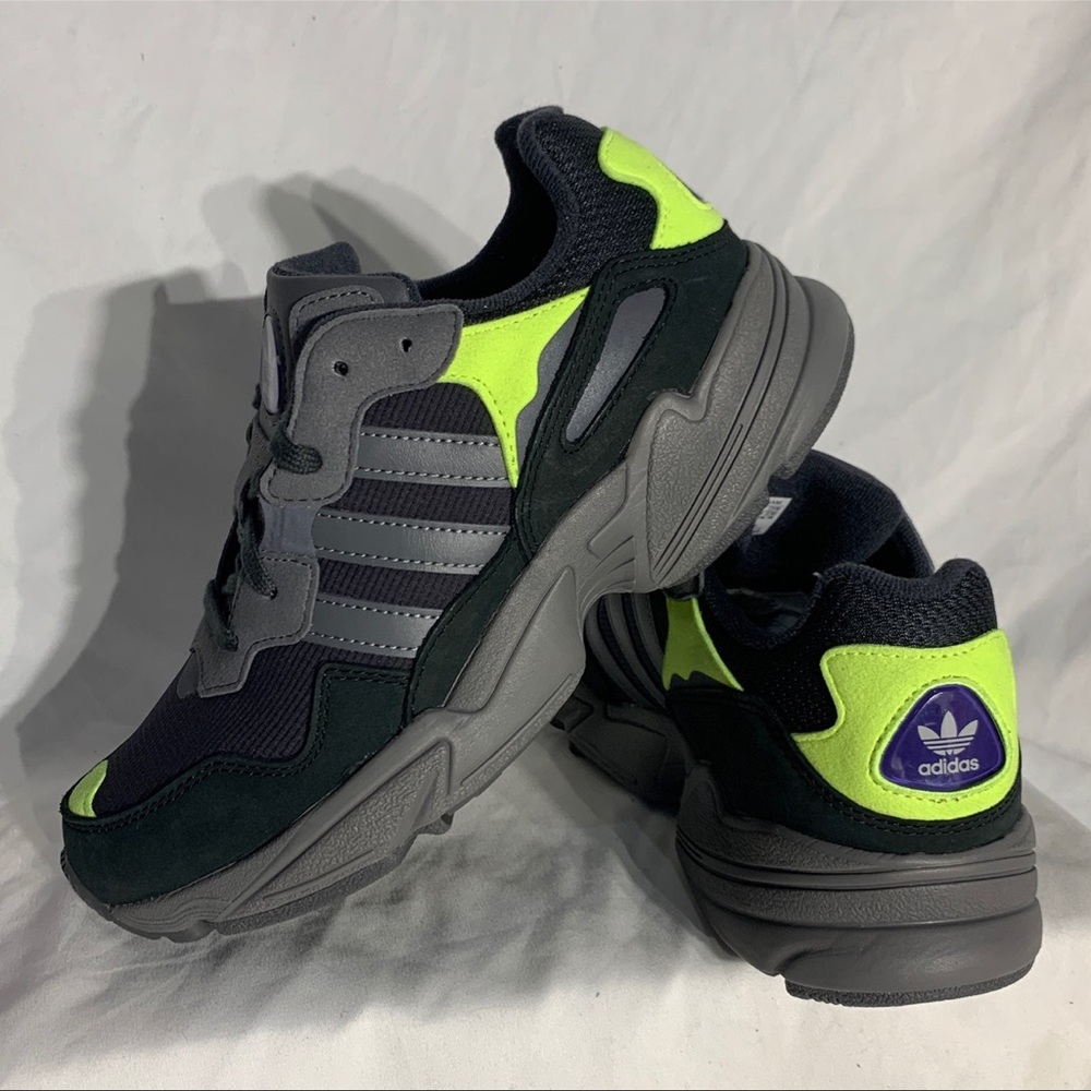 Adidas Yung 96 Carbon Solar Grey Black Shoes New Womans‎ Sizing - Picture 7 of 7
